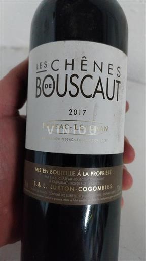 Bordeaux Pessac-Léognan Château Bouscaut Les Chênes de Bouscaut 2017