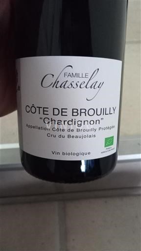 Beaujolais Côte-de-brouilly Famille Chasselay Chardignon 2022