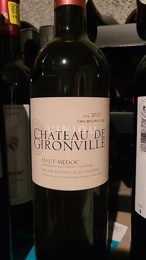 Bordeaux Haut-Médoc Cru Bourgeois Château Gironville 2020