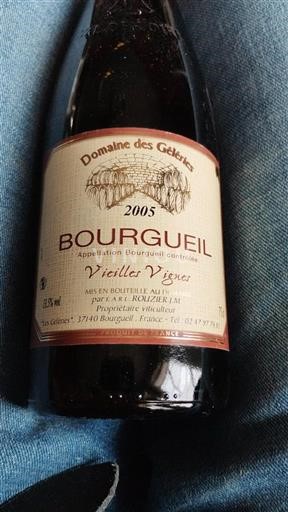 Dolina Loare Bourgueil Domaine Des Géleries Vieilles Vignes 2005