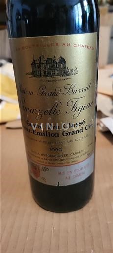 Bordeaux Saint-Émilion Grand Cru Château Grand Barrail Lamarzelle Figeac 1990