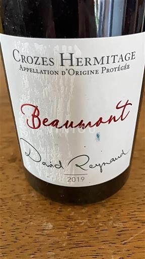 Údolí Rhôny Crozes-Hermitage David Reynaud Beaumont 2019