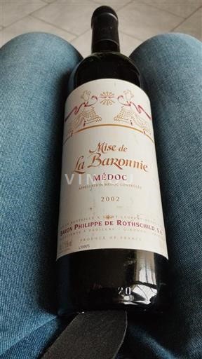Bordeaux Médoc Baron Philippe de Rothschild Mise de La Baronnie 2002