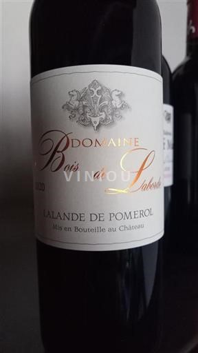 Bordeaux Lalande-de-pomerol Domaine Bois de Laborde 2020