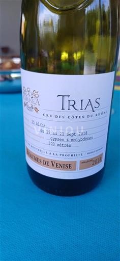 Vallée du Rhône Beaumes de Venise Rhônea Trias 2018