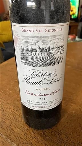 Sud-Ouest Cahors Château Haute-Serre 2014