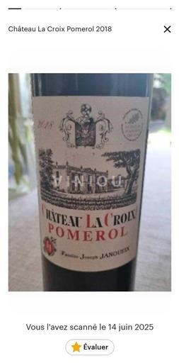 Bordéus Pomerol Château La Croix 2018