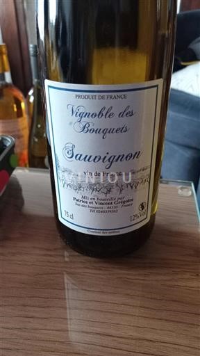 Vallée de la Loire Vignoble des Bouquets Sauvignon 2019