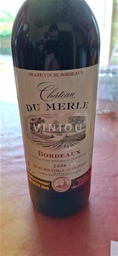 Burdeos Bordeaux Château Merle 2006