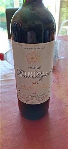 Bordeaux Lussac-saint-émilion Château Haut-Pagaud 2013