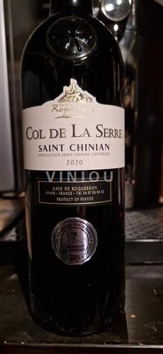 Languedoc Saint-Chinian Cave de Roquebrun Col de la Serre 2020