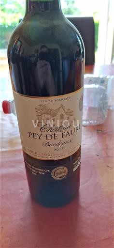 Bordeaux Château Pey de Faure 2015
