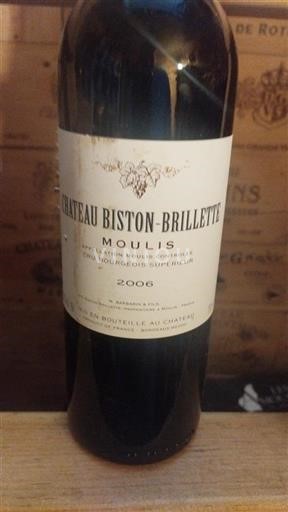 Bordeaux Non specificato Cru Bourgeois Supérieur Château Biston-Brillette 2006
