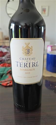 Bordeaux Margaux Grand Cru Château Tertre 2019