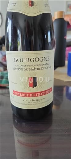 Borgogna Guybout de Fraytière Réserve du Maître de Chais 2002