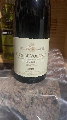 Burgundy Clos de Vougeot Grand Cru Armelle Et Bernard Rion Vieille Vigne 2012