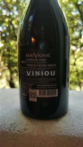 Languedoc y Rosellón Côtes de Thau Beauvignac Vieilles Vignes Syrah 2023
