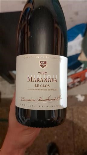 Burgundsko Maranges Domaine Boutheret-Clerc Le Clos 2022