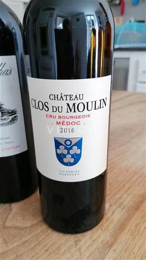 Bordeaux Médoc Cru Bourgeois Château Clos du Moulin 2016