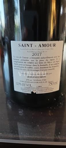 Beaujolais Saint-Amour Jean-Paul Brun 2017