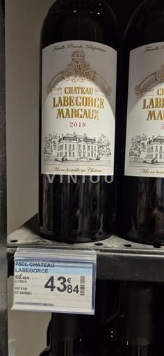 Bordeaux Margaux Cru Bourgeois Château Labégorce 2018
