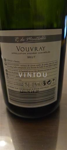 Vallée de la Loire Vouvray R. de Montsablé Non Millésimé