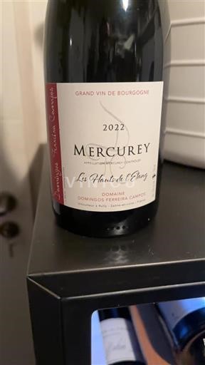 Bourgondië Mercurey Domingos Ferreira Campos Les Hauts de l'Étang 2022