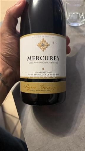 Burgund Mercurey Signé Bourgogne 2023