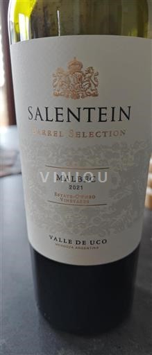 Mendoza Vale de Uco Bodegas Salentein Barrel Selection 2021