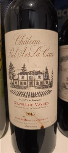 Bordeaux Graves-de-vayres Château Bel Air La Cour 2013