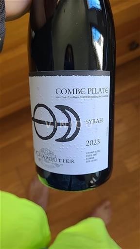 Vin Rouge sec Combe Pilate M. Chapoutier 2023 France Alpes et pays Rhodaniens Collines rhodaniennes