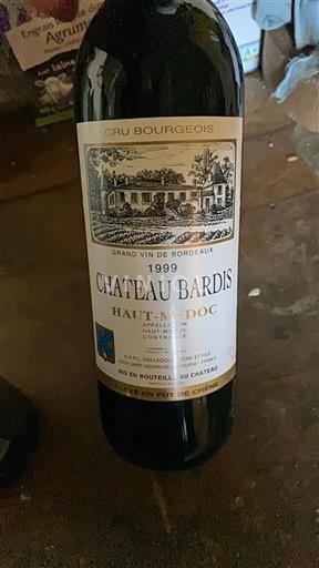 Burdeos Haut-Médoc Cru Bourgeois Bardis 1999