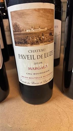 Bordeaux Margaux Cru Bourgeois Château Paveil de Luze 2016