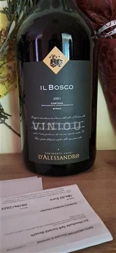 Vin Rouge sec Il Bosco Tenimenti Luigi Alessandro 2001 Italie Toscane Cortona