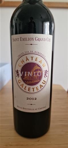 Bordeaux Saint-Émilion Grand Cru Grand Cru Château Galeteau 2012