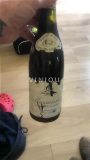 Burgundy Marsannay Patriarche Le Bastion des Dames 1986