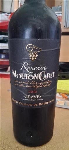 Bordeaux Graves Baron Philippe de Rothschild Réserve Mouton Cadet 2010