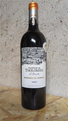 Languedoc Minervois-la-livinière Château Tholomies La Chapelle 2017
