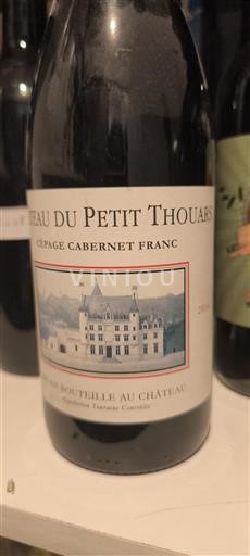 Valle del Loira Touraine Château Petit Thouars Cépage Cabernet Franc 2014