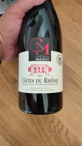 Rhônen laakso Côtes-du-rhône Château Marjolet 2022
