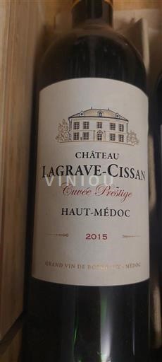 Burdeos Haut-Médoc Château Lagrave-Cissan Prestige 2015