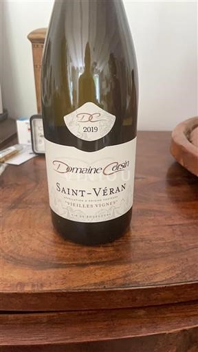 Burgundi Saint-Véran Domaine Corsin Vieilles Vignes 2019