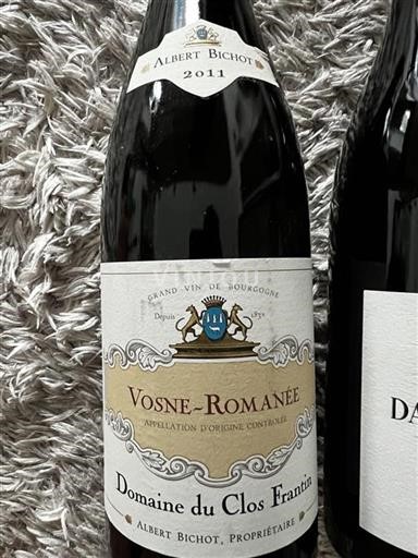 Bourgogne Vosne-romanée Domaine Clos Frantin 2011