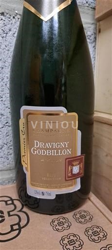 Vin Effervescent Blanc brut Brut Sélection Dravigny Godbillon Non millésimé France Champagne Premier Cru