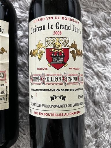 Bordeaux Saint-Émilion Grand Cru Château Le Grand Faurie 2008