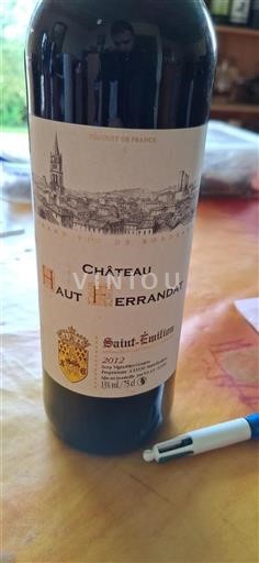 Burdeos Saint-Émilion Château Haut Ferrandat 2012