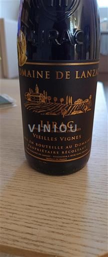 Vin Rouge sec Vieilles Vignes Domaine Lanzac 2018 France Vallée du Rhône Lirac