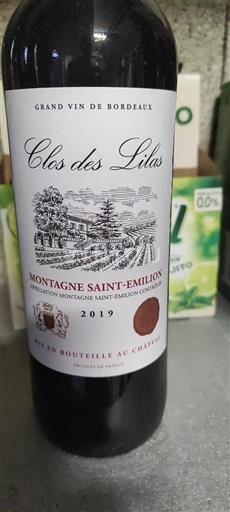 Bordeaux Montagne-Saint-Émilion Clos des Lilas 2019
