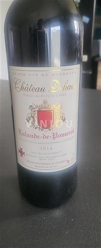 Burdeos Lalande-de-Pomerol Château Dehaut 2014