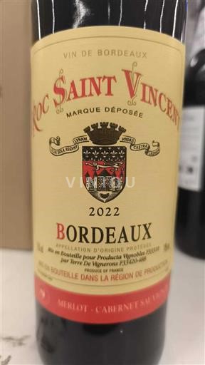 Bordeaux Roc Saint Vincent 2022